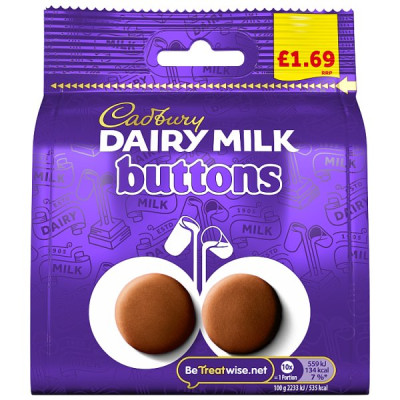 Cadbury Dairy Milk Buttons Chocolate Bag 85 g (10 x 85g)