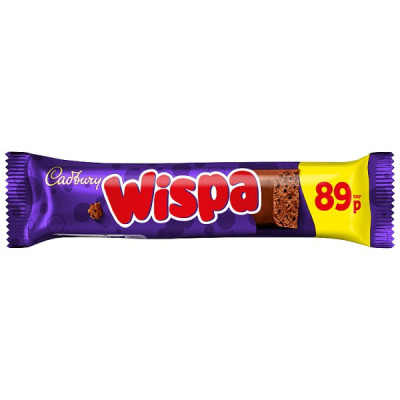 Cadbury Wispa Chocolate Bar 36g (48 x 36g)