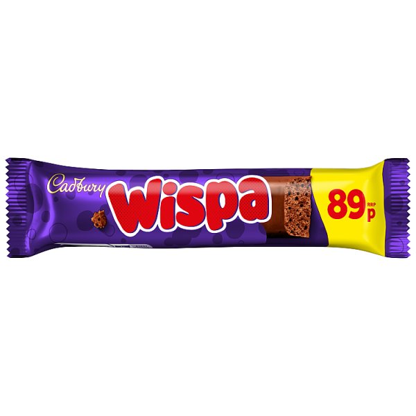 Cadbury Wispa Chocolate Bar 36g (48 x 36g)