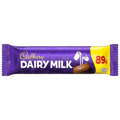 Cadbury Dairy Milk Chocolate Bar 45 g (48 x 45g)