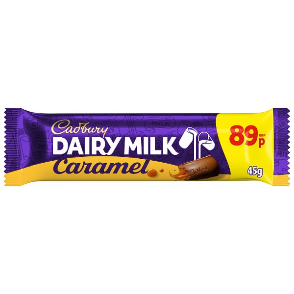 Cadbury Dairy Milk Caramel Chocolate Bar 45 g (48 x 45g)