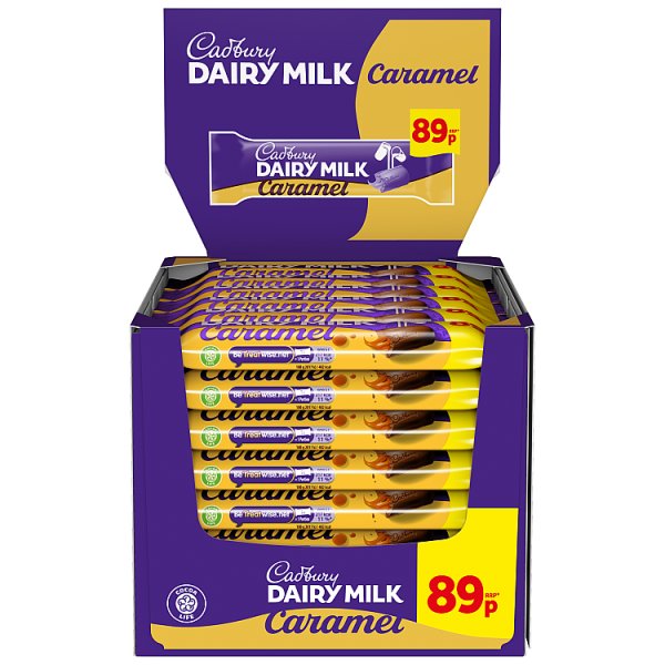 Cadbury Dairy Milk Caramel Chocolate Bar 45 g (48 x 45g)