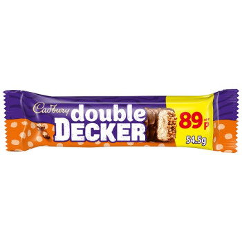 Cadbury Double Decker Chocolate Bar 54.5g (48 x 54.5g)