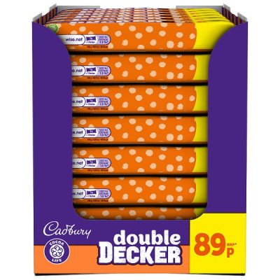 Cadbury Double Decker Chocolate Bar 54.5g (48 x 54.5g)
