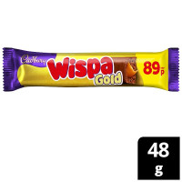 Cadbury Wispa Gold Chocolate Bar 49g (48 x 48g)