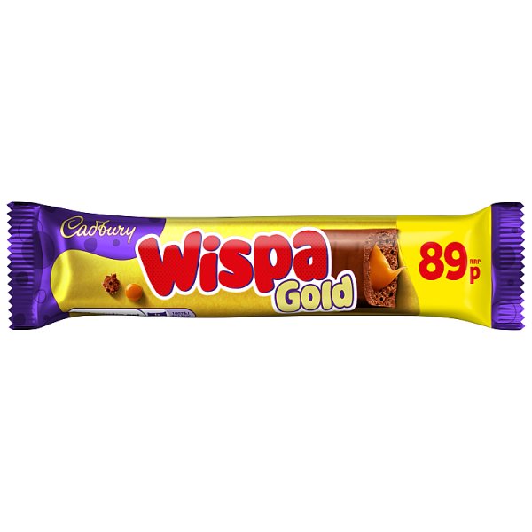 Cadbury Wispa Gold Chocolate Bar 49g (48 x 48g)