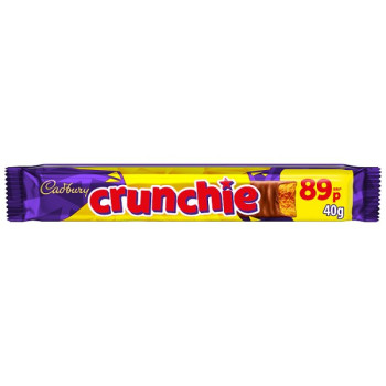 Cadbury Crunchie Chocolate Bar 40g (48 x 40g)