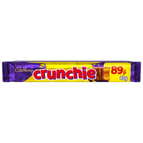 Cadbury Crunchie Chocolate Bar 40g (48 x 40g)