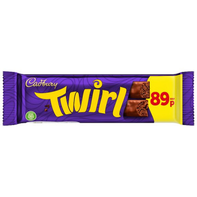 Cadbury Twirl Milk Chocolate Bar 43 g (48 x 43g)