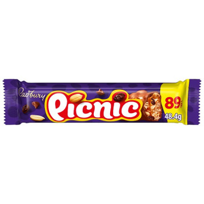 Cadbury Picnic Chocolate Bar 48.4g (36 x 48.4g)