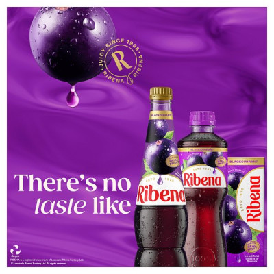 Ribena Blackcurrant  Juice Drink Carton 1L (12 x 1ltr)