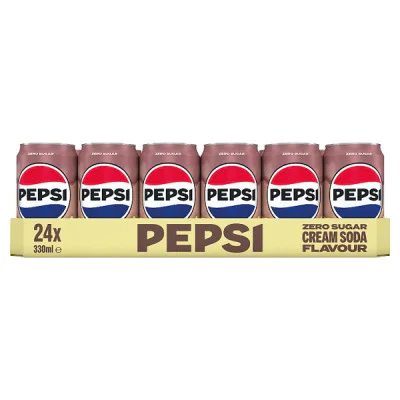 Pepsi Treats Cream Soda Flavour Cans 24 x 330ml (24 x 330ml) Pepsi Treats Cream Soda Flavour Cans 24 x 330ml (24 x 330ml)