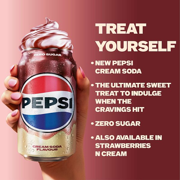 Pepsi Treats Cream Soda Flavour Cans 24 x 330ml (24 x 330ml)
