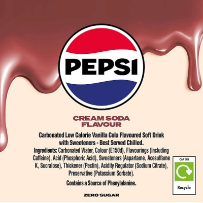 Pepsi Treats Cream Soda Flavour Cans 24 x 330ml (24 x 330ml)