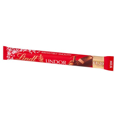 Lindt Lindor Milk Chocolate Treat Bar 38g (24 x 38g)