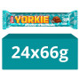 Yorkie DUO Biscuit & Brownie Flavour Milk Chocolate Bar 66g (24 x 66g)