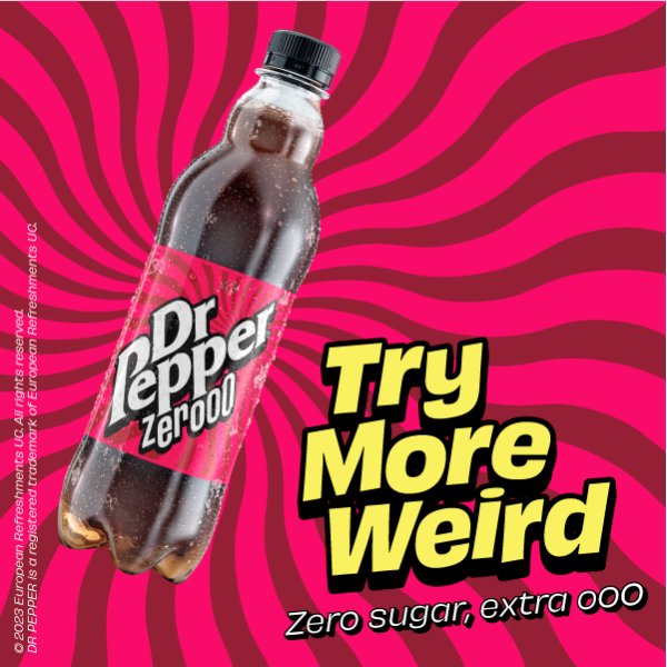 Dr Pepper Zero 500ml (12 x 500ml)