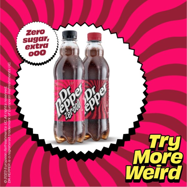 Dr Pepper Zero 500ml (12 x 500ml)