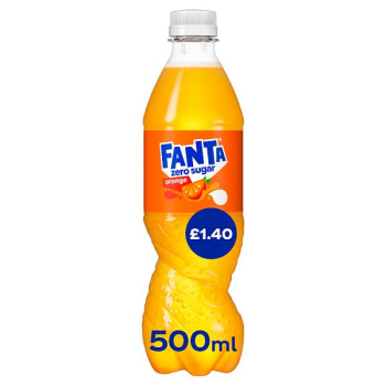Fanta Orange Zero 500ml PM £1.40 (12 x 500ml)