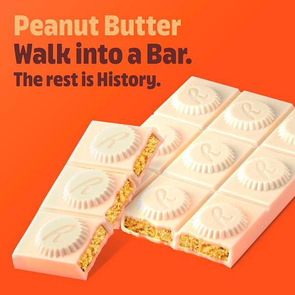 Reese's White Chocolate Flavour Peanut Butter Bar 90g (16 x 90g)