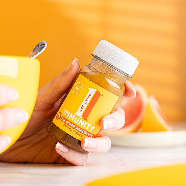 One Living Immunity Citrus Ginger 100ml (8 x 100ml)