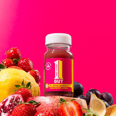 One Living Gut Strawberry Lemon 100ml (8 x 100ml)