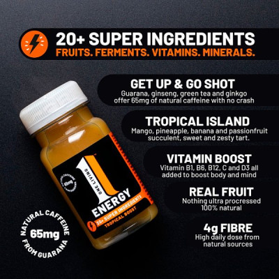 One Living Energy Tropical Boost 100ml (8 x 100ml)