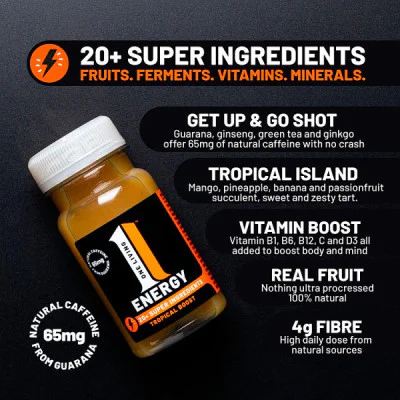 One Living Energy Tropical Boost 100ml (8 x 100ml)