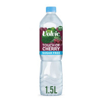 Volvic Touch of Fruit Sugar Free Cherry Natural Flavoured Water 1.5L (6 x 1.5ltr)