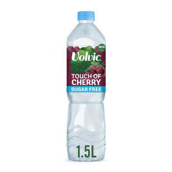 Volvic Touch of Fruit Sugar Free Cherry Natural Flavoured Water 1.5L (6 x 1.5ltr)