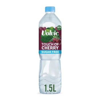 Volvic Touch of Fruit Sugar Free Cherry Natural Flavoured Water 1.5L (6 x 1.5ltr) Volvic Touch of Fruit Sugar Free Cherry Natural Flavoured Water 1.5L (6 x 1.5ltr)