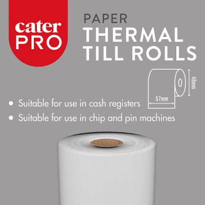 CaterPro 10 Small Paper Thermal Till Rolls (5 x 10s) CaterPro 10 Small Paper Thermal Till Rolls (5 x 10s)
