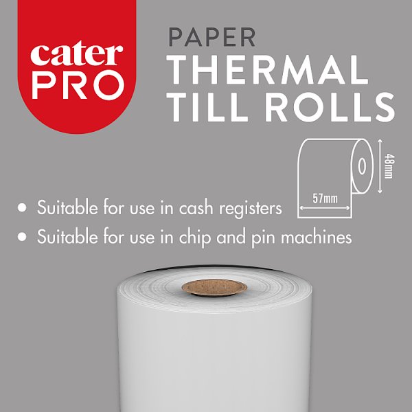 CaterPro 10 Small Paper Thermal Till Rolls (5 x 10s) CaterPro 10 Small Paper Thermal Till Rolls (5 x 10s)