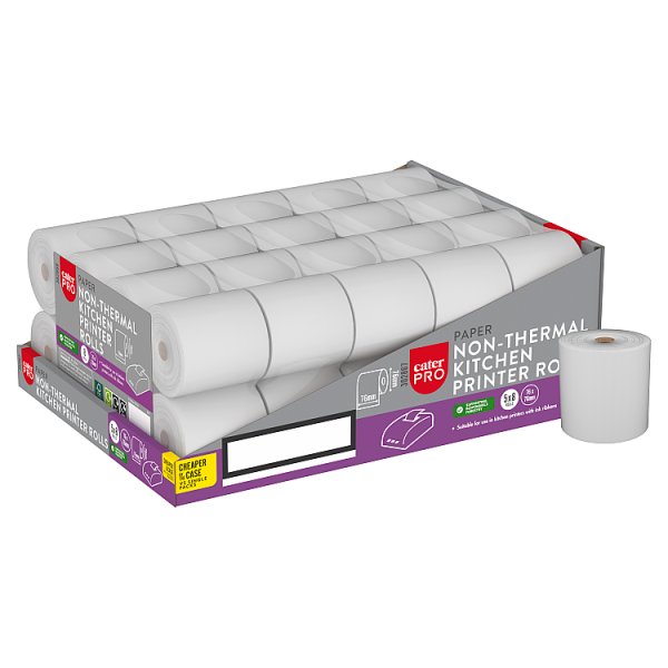 CaterPro 8 Paper Non-Thermal Kitchen Printer Rolls (5 x 8s)