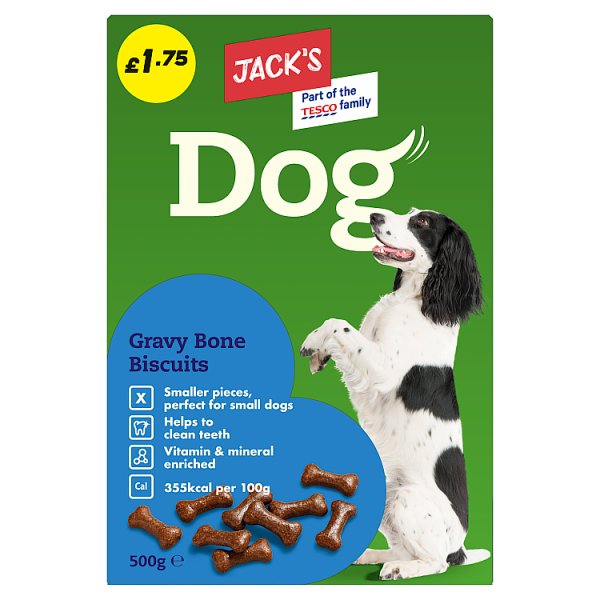 Jack's Dog Gravy Bone Biscuits 500g (5 x 500g)