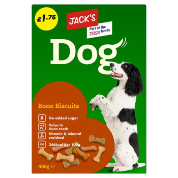Jack's Dog Bone Biscuits 400g (5 x 400g)