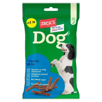Jack's 7 Dog Dental Sticks 180g (13 x 180g)