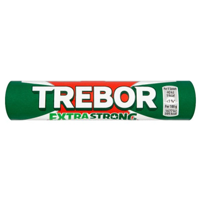 Trebor Extra Strong Peppermint Mints Roll 41.3g (40 x 41.3g)