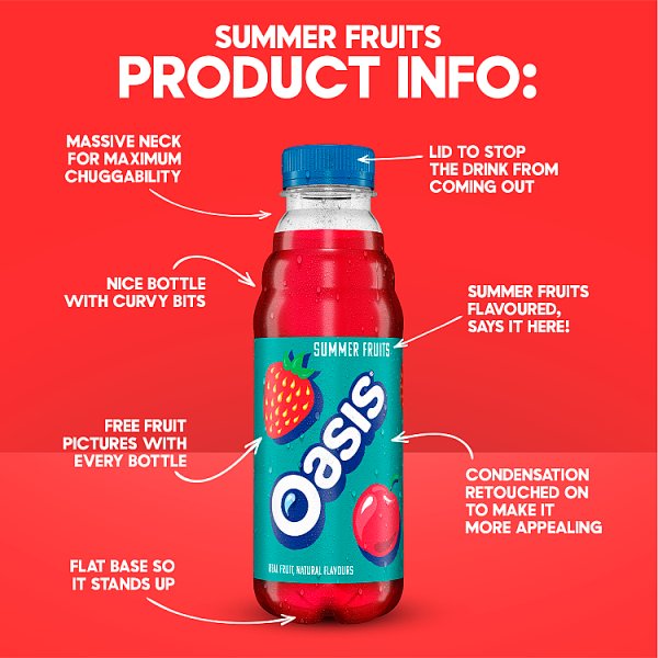 Oasis Summer Fruits 500ml (12 x 500ml)