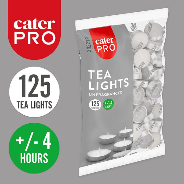 CaterPro 125 Tea Lights (1 x 125s)
