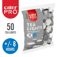 CaterPro 50 Tea Lights 8hours (10 x 50s)