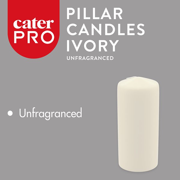 CaterPro 6 Pillar Candles Ivory 78x175mm (3 x 6s) CaterPro 6 Pillar Candles Ivory 78x175mm (3 x 6s)
