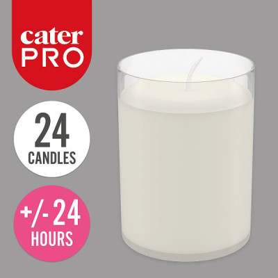 CaterPro 24 Clear Cup Candles (6 x 24s)