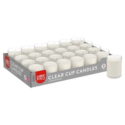 CaterPro 24 Clear Cup Candles (1 x 24s)