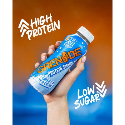 Grenade Cookies & Cream Flavour Protein Shake 330ml (8 x 330ml)
