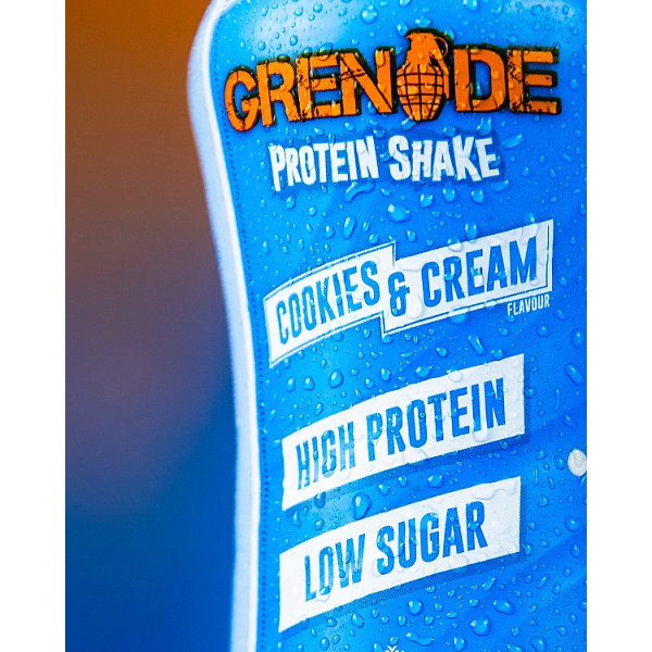 Grenade Cookies & Cream Flavour Protein Shake 330ml (8 x 330ml)