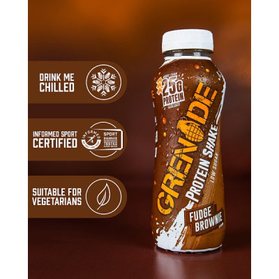Grenade Fudge Brownie Flavour Protein Shake 330ml (8 x 330ml)