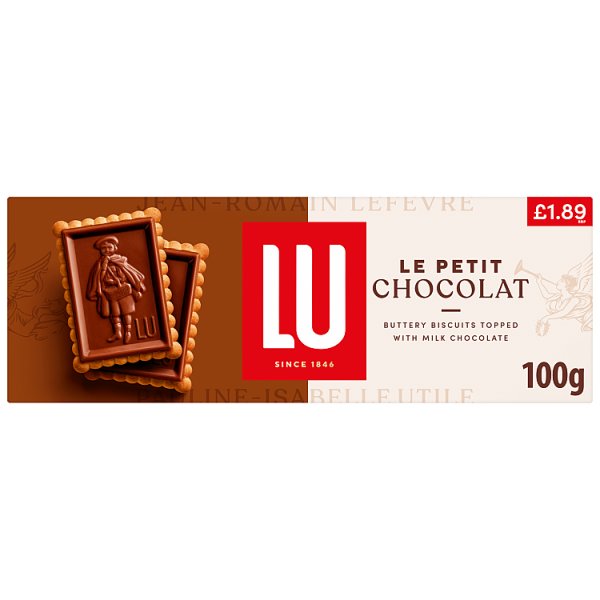 LU Le Petit Chocolat Chocolate Biscuits 100g (20 x 100g)