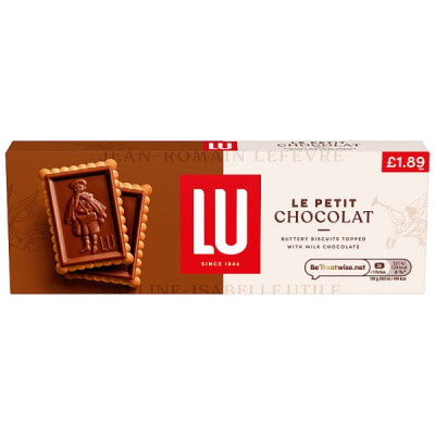 LU Le Petit Chocolat Chocolate Biscuits 100g (20 x 100g)
