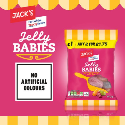 Jack's Jelly Babies 140g (10 x 140g) Jack's Jelly Babies 140g (10 x 140g)